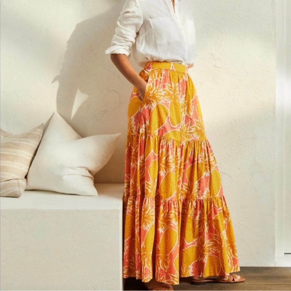 Boden Lorna Tiered Maxi Skirt. Size US 16/18